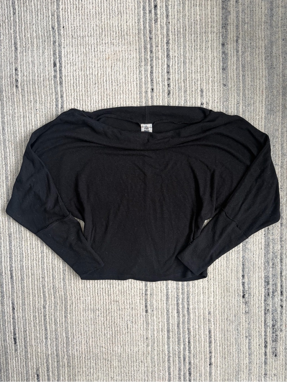 We The Free Black Off-Shoulder Dolman Sleeve Top Size M